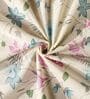 White & Brown 144TC Cotton Flat Super King Bedsheet with 2 Pillow Covers