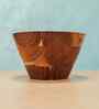White & Brown Acacia Wood  Serving Bowls