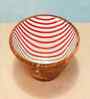 White & Brown Acacia Wood  Serving Bowls