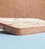 White & Brown Acacia Wood  Serving Tray