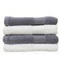 Multicolor Solid 500 GSM 100% Cotton Hand Towels (Set of 4)