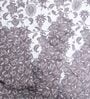 White & Chocolate Cotton Floral 350 GSM Single Bed Reversible Dohar