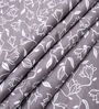 White & Chocolate Cotton Floral 350 GSM Single Bed Reversible Dohar