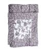 White & Chocolate Cotton Floral 350 GSM Single Bed Reversible Dohar