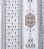 White & Grey Floral 400 TC Cotton Single Bed Size Flat Bedsheet With 2 Pillow Covers