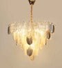 Abin White Metal & Glass Empire Chandelier