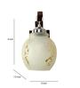 White & Gold E27 holder Wood & Glass Uplight Wall Scone