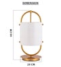 White & gold Glass & metal Aurora Halo glass Lamp