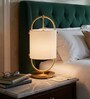 White & gold Glass & metal Aurora Halo glass Lamp