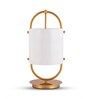 White & gold Glass & metal Aurora Halo glass Lamp