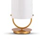 White & gold Glass & metal Aurora Halo glass Lamp