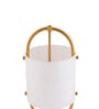 White & gold Glass & metal Aurora Halo glass Lamp