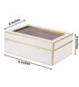 Blinged White &Gold Decorative Storage Box