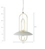 White Metal Single Hanging Lights
