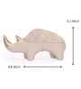 White & Golden Rhino Resin Artifact White & Golden Rhino Resin Artifact