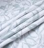 White & Green Shade Cotton Floral 400 GSM Double Bed Dohar