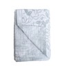 White & Green Shade Cotton Floral 400 GSM Single Bed Dohar