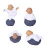 White & Grey Plastic Garden Figurine