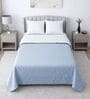 White & Grey Shade Cotton Floral 400 GSM Double Bed Dohar