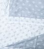 White & Grey shade Cotton Floral 400 GSM Single Bed Dohar