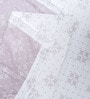 White & Lavender Cotton Floral 350 GSM Double Bed Reversible Dohar