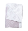 White & Lavender Cotton Floral 350 GSM Double Bed Reversible Dohar