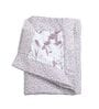 White & Lavender Cotton Floral 350 GSM Single Bed Reversible Dohar