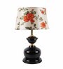 Shubra Orange Fabric Shade Night Lamp With Metal Base