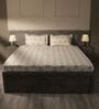 White & Pink 144TC Cotton Flat Super King Bedsheet with 2 Pillow Covers