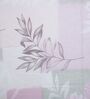 White & Pink Floral 400 TC Cotton Superking Size Fitted Bedsheet With 2 Pillow Covers