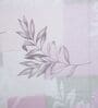 White & Pink Floral 400 TC Cotton Superking Size Flat Bedsheet With 2 Pillow Covers