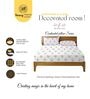 White & Pink Glace Cotton Floral Print Elastic Fitted King Bedsheet With 2 Pillow Covers
