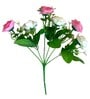 White & Pink Polyester Artificial Flower