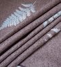 White & Plum Floral 400 TC Cotton Superking Size Fitted Bedsheet With 2 Pillow Covers