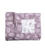 White & Purple Shade Cotton Floral 350 GSM Single Bed Reversible Dohar