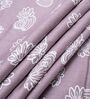 White & Purple Shade Cotton Floral 350 GSM Single Bed Reversible Dohar
