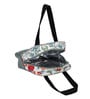 White & Red Floral Printed Long Insulated Lunch Bag