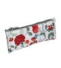 White & Red Floral Printed Utility Pouches Set of 2