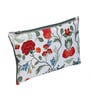 White & Red Floral Printed Utility Pouches Set of 2