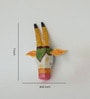 White & Yellow Handcrafted Cow Sclupture Mango Wood Wall Mask Set of 2