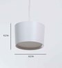 Wipro Halo Plus 15 Watt Pendant Mounted White LED Down lighter (Cool White)
