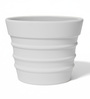 White BR Whte Round 12 Inches Planter