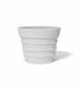 White BR Whte Round 14 Inches Planter