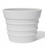 White BR Whte Round 14 Inches Planter