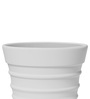 White BR Whte Round 14 Inches Planter