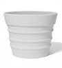 White BR Whte Round 18 Inches Planter