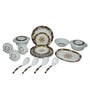 White  Melamine 33 Pcs Dinner Sets