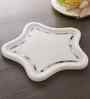 White Mop Inlay Marble Platter