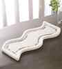 White Mop Inlay Marble Platter