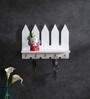 White Picket fence key holder